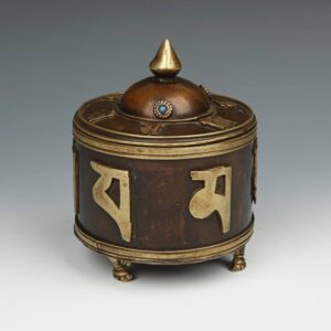Cylinder Lidded Box, Bhutan