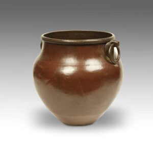Indian Vessel with Ring Handles and Avian Motif