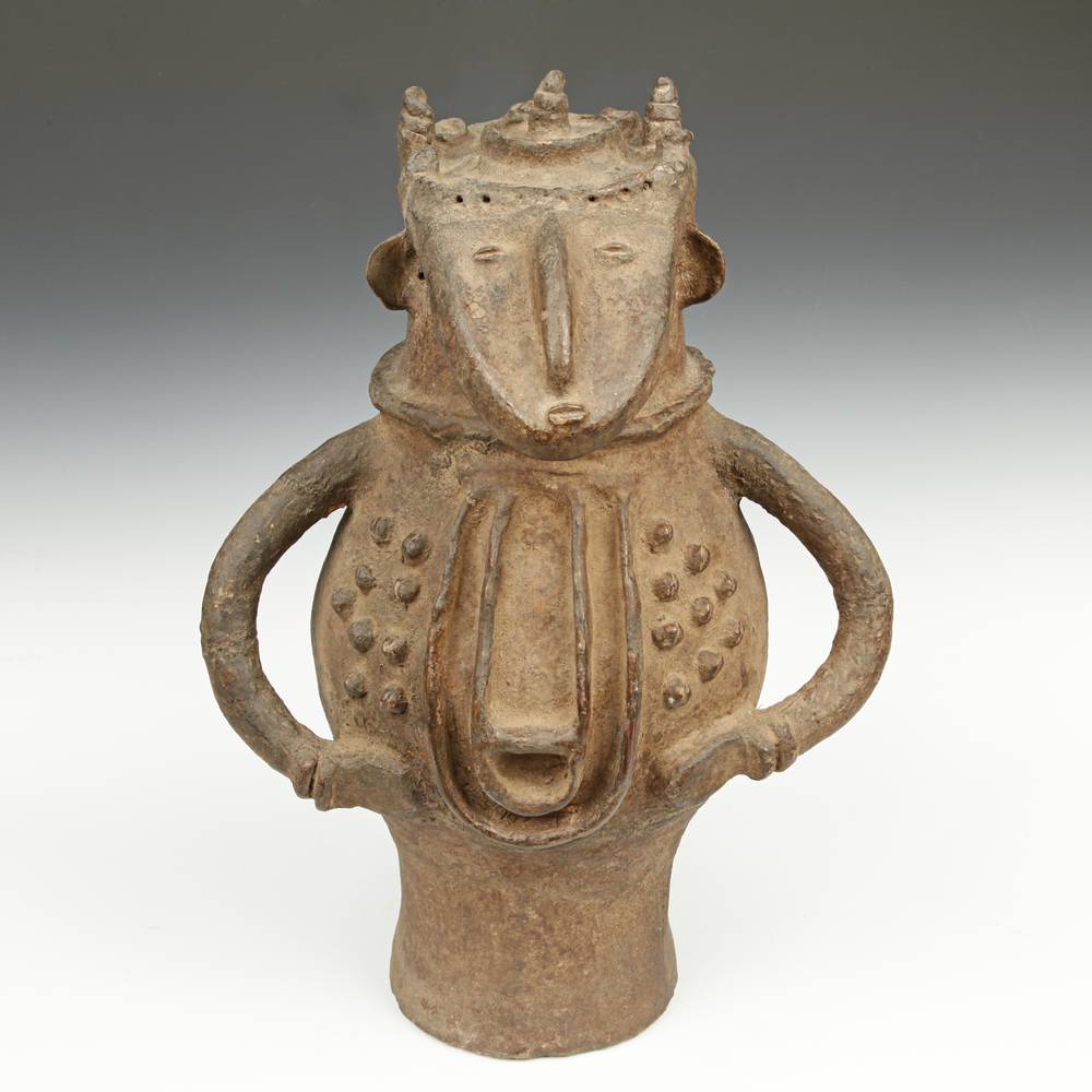 Kalanga Terra Cotta Figurative Vessel