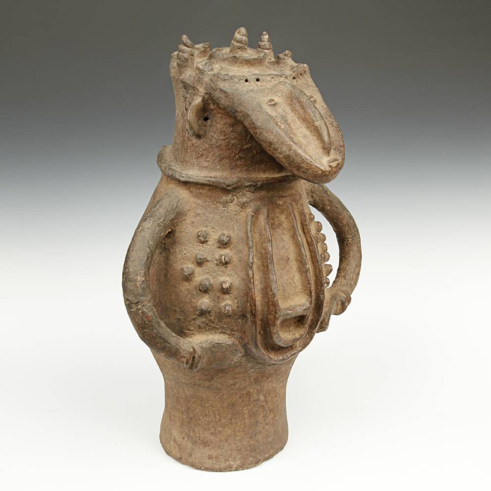 Kalanga Terra Cotta Figurative Vessel - Image 4