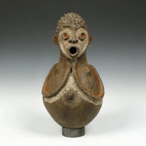 Mambila Ceramic Figurative Vessel
