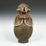 Koma Terra Cotta Funerary Figure, Based, Koma People, Ghana