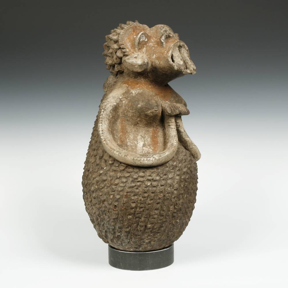 Mambila Terra Cotta Figurative Vessel - Image 2