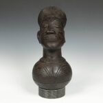 Koma Double Janiform Funerary Figure, Koma People, Ghana