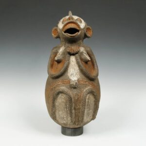 Mambila Ceramic Figurative Vessel