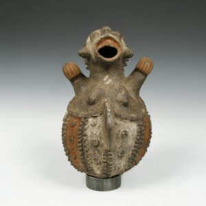 Mambila Ceramic Figurative Vessel