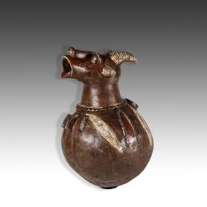 Mambila Ceramic Figurative Vessel