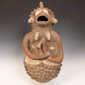 Mambila Ceramic Figurative Vessel