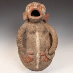 Koma Ceramic Funerary Figure, Based, Koma People, Ghana