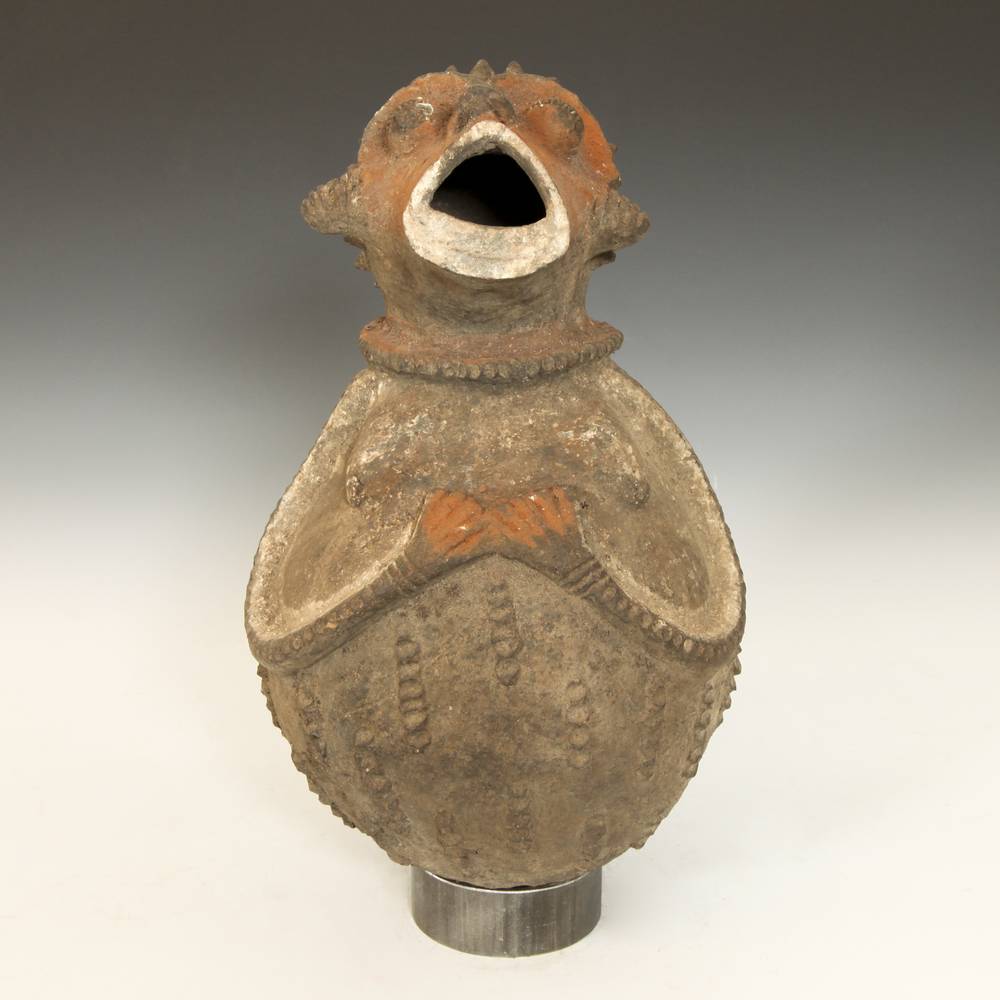 Mambila Terra Cotta Figurative Vessel
