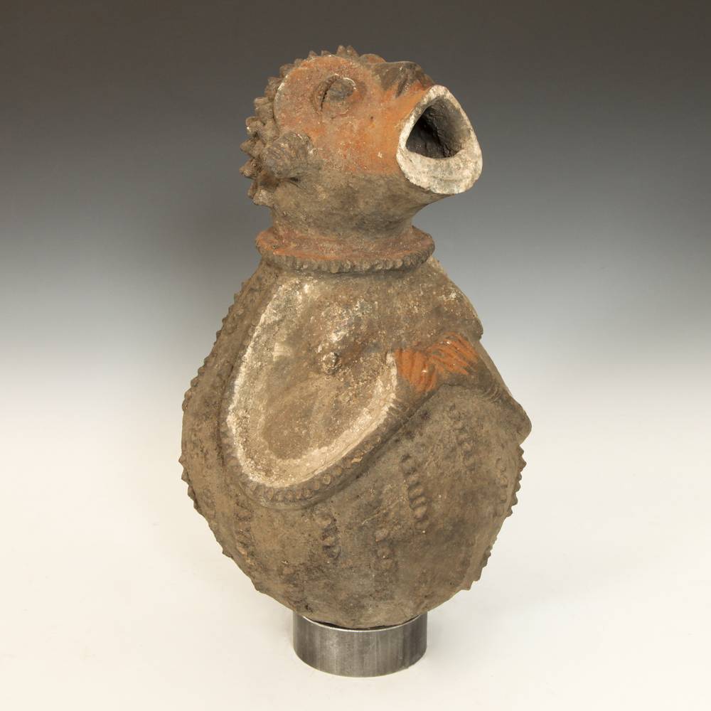 Mambila Terra Cotta Figurative Vessel - Image 2