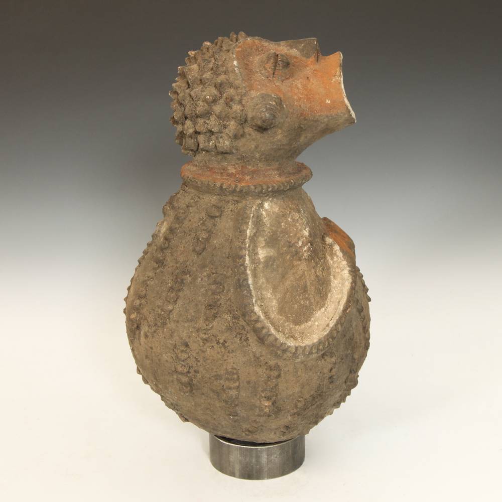 Mambila Terra Cotta Figurative Vessel - Image 3