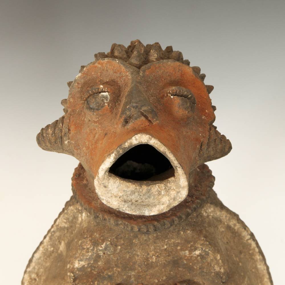 Mambila Terra Cotta Figurative Vessel - Image 5