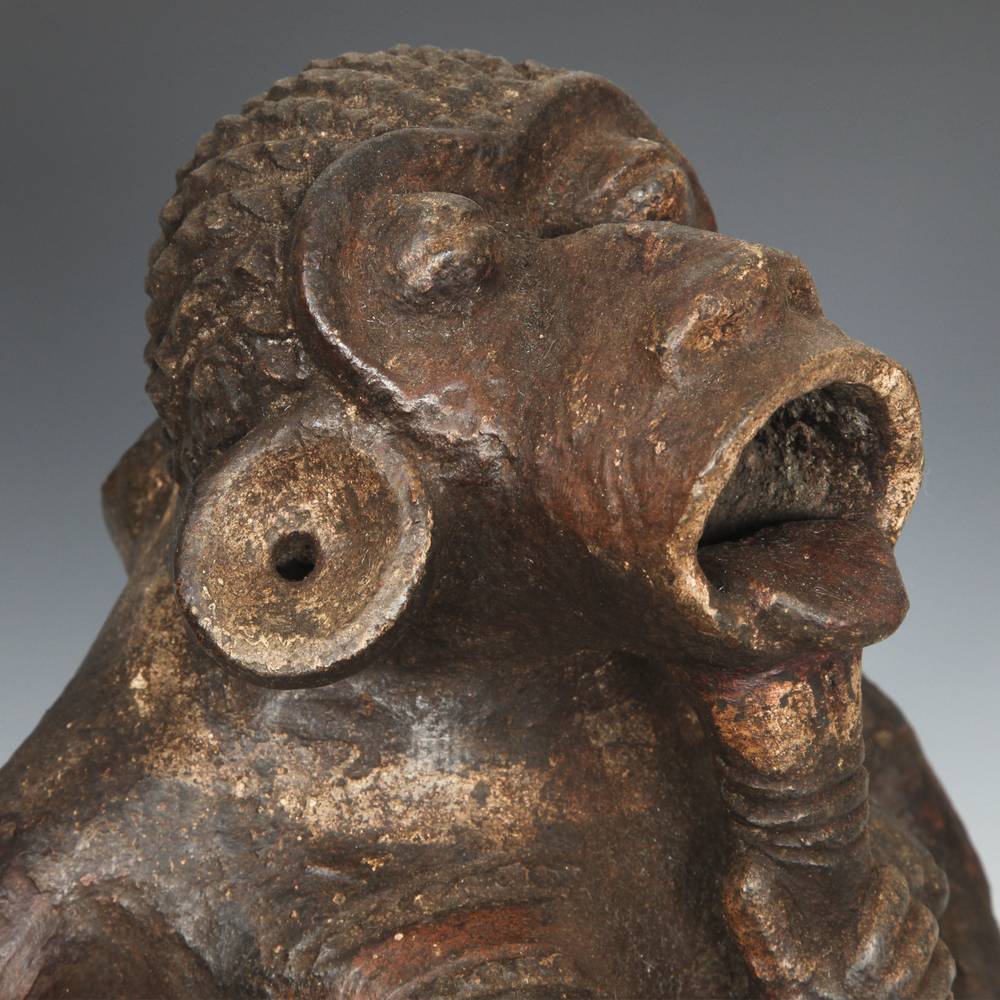 Mambila Terra Cotta Figurative Vessel - Image 6
