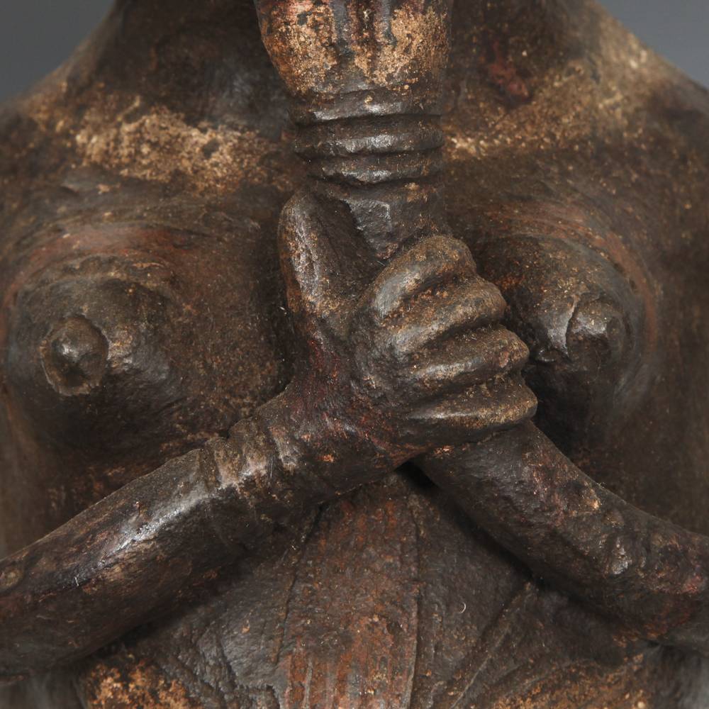 Mambila Terra Cotta Figurative Vessel - Image 7