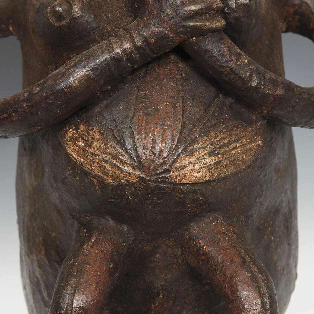 Mambila Terra Cotta Figurative Vessel - Image 8
