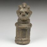 Kissi Stone Seated Figure, Kissi Peoples, Sierra Leone
