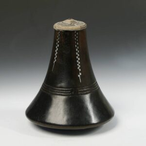 Ugandan Wood Milk Vessel