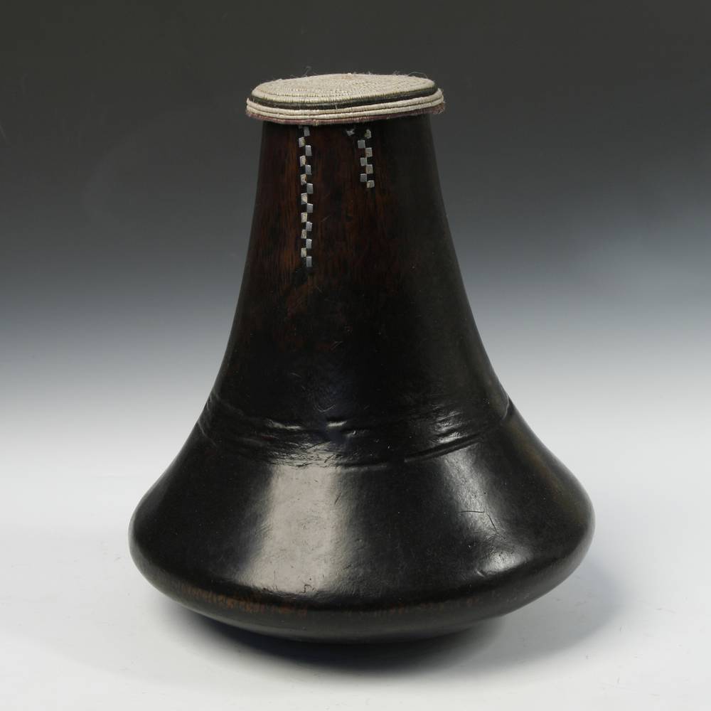 Ugandan Wood Milk Vessel