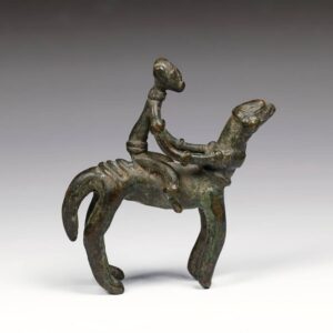 Dogon Equestrian Figure on Lama