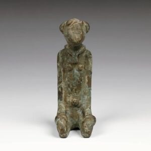 Dogon Bronze Seated Monkey