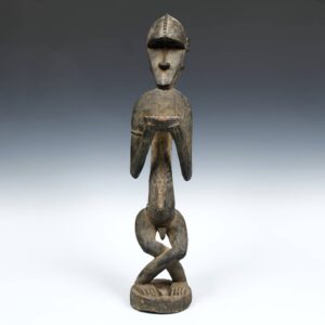 Baule Seated Figure with Offering Bowl