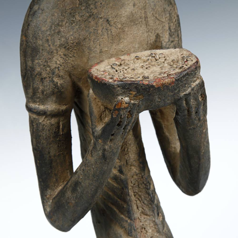 Baule Seated Figure with Offering Bowl - Image 6