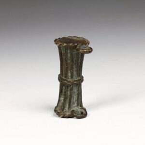 Baule Gold Weight in the Form of a Drum Pendant