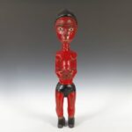Baule Wood Figural Spoon, Based, Baule Peoples, Ivory Coast