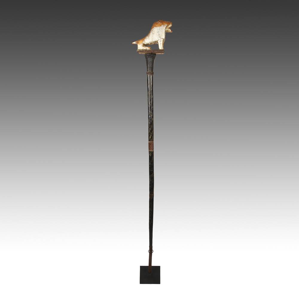 Ashanti Linguist's Staff Depicting Lion - Image 5