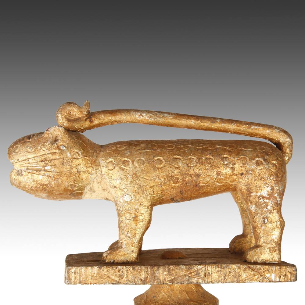 Ashanti Linguist's Staff Depicting Leopard - Image 3