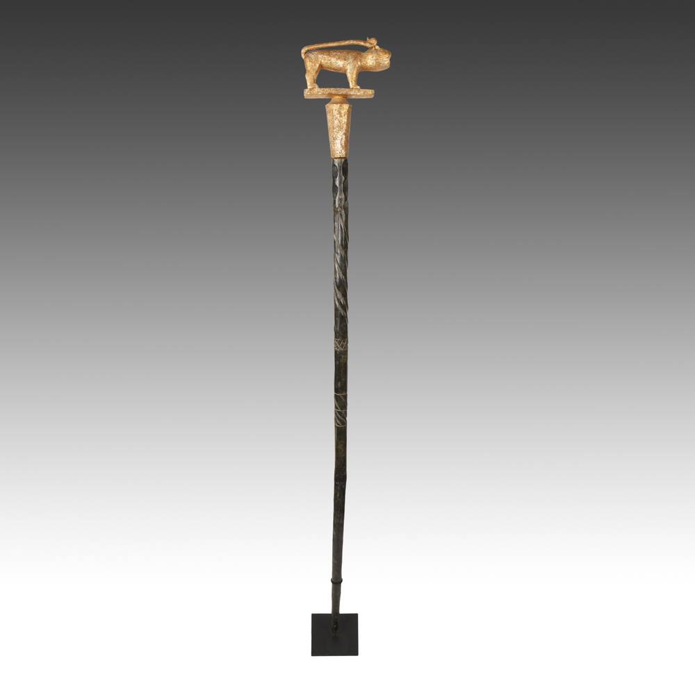 Ashanti Linguist's Staff Depicting Leopard - Image 5