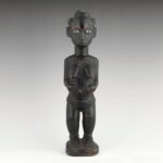 Baule Wood Figural Spoon, Based, Baule Peoples, Ivory Coast