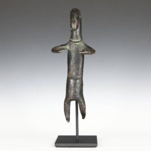 Gurunsi Bronze Armband with Figure, Based