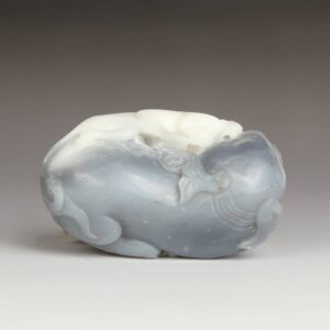 Chinese Toggle Depicting an Elephant with Monkey