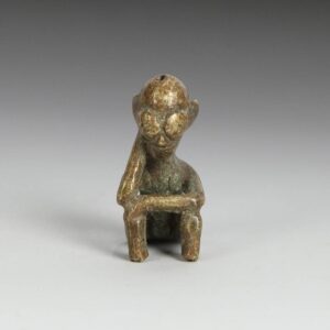 Chadian Seated Figure Leaning on Knee
