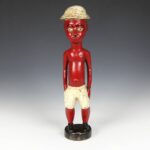 Baule Wood Figural Spoon, Based, Baule Peoples, Ivory Coast