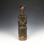 Baule Wood Figural Spoon, Based, Baule Peoples, Ivory Coast