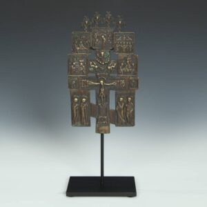 Russian Bronze Ceremonial Cross, Based