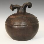 Indian Tikka Container on Plinth, India
