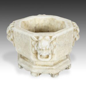 Chinese Octagonal Vessel with Lion Motif