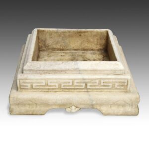 Chinese Vessel or Planter with Key Motif