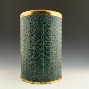 Chinese Vessel or Brushpot with Bamboo Motif