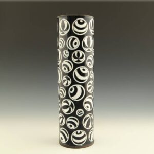 Chinese Cylindrical Vessel with Geometric Motifs