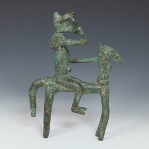 Dogon Bronze Equestrian Figure