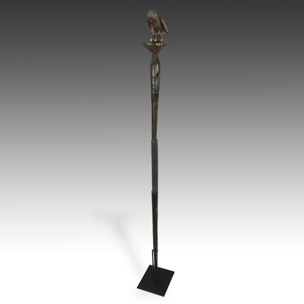 Ashanti Linguist's Staff Depicting Parrot, Based - Image 2