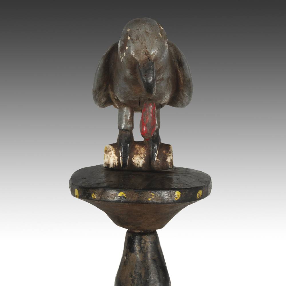 Ashanti Linguist's Staff Depicting Parrot, Based - Image 6