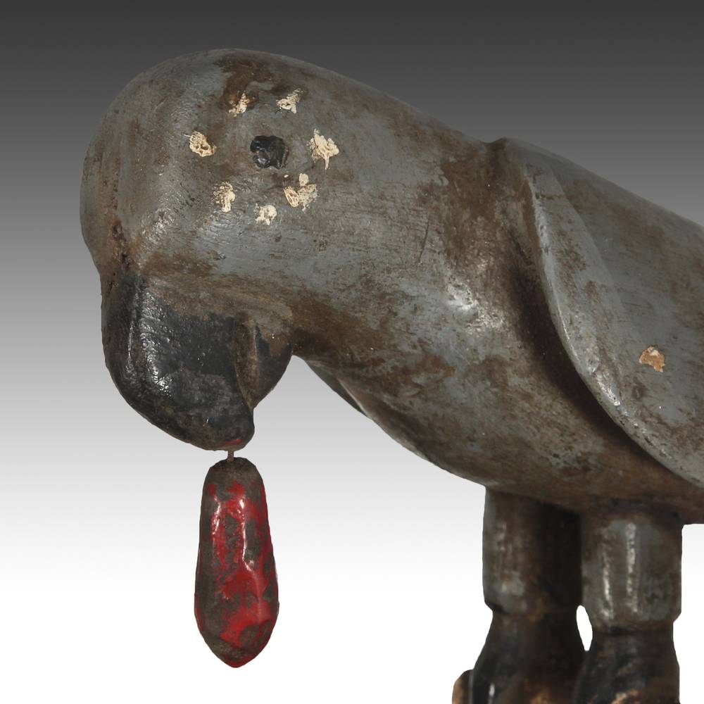 Ashanti Linguist's Staff Depicting Parrot, Based - Image 7