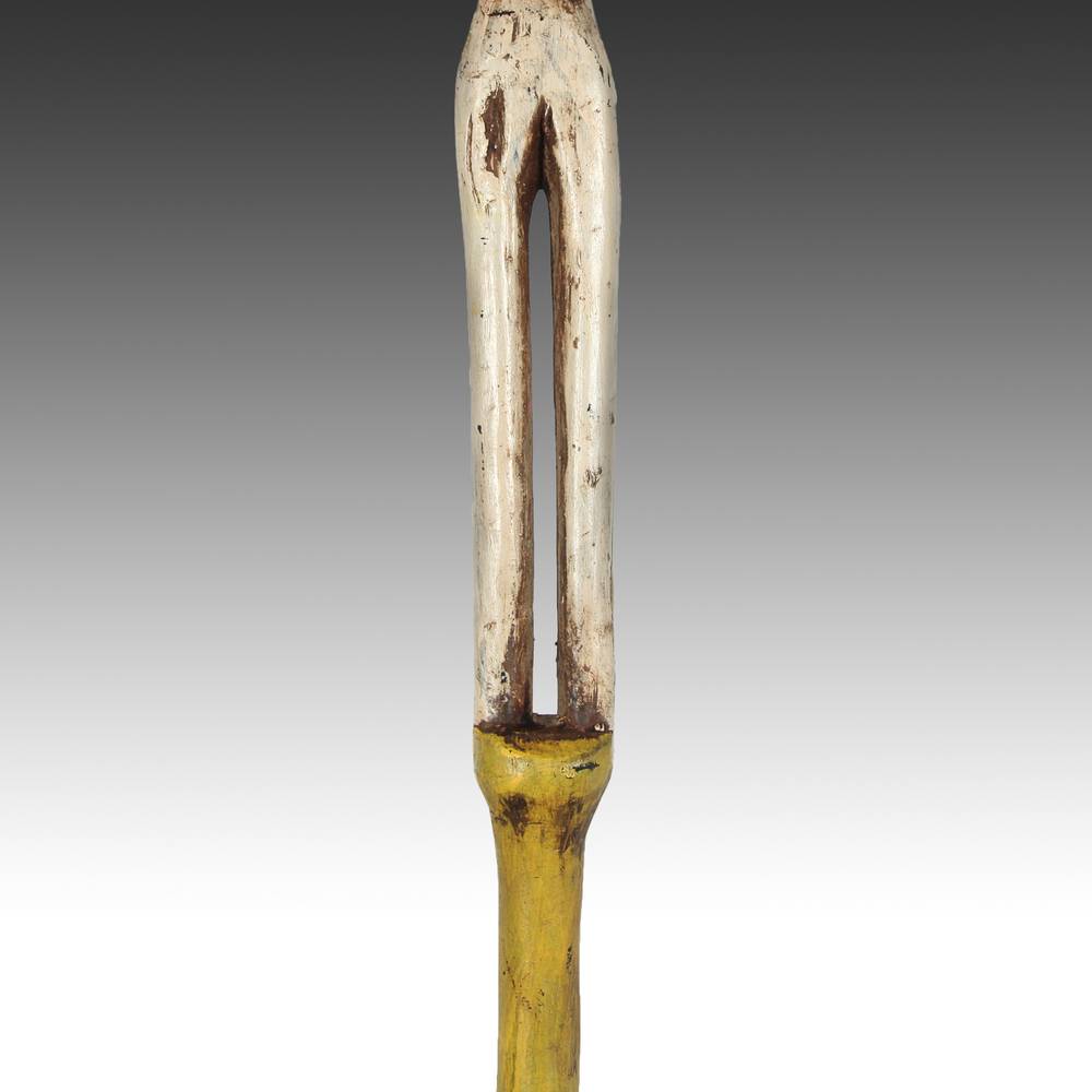 Ashanti Linguist's Staff Depicting a Cooking Animal Head, Based - Image 6