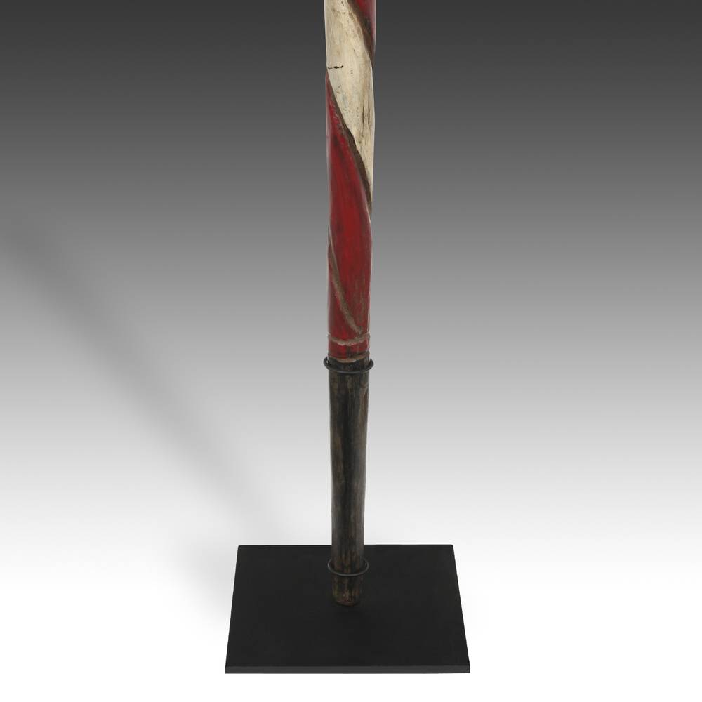 Ashanti Linguist's Staff Depicting a Cooking Animal Head, Based - Image 8